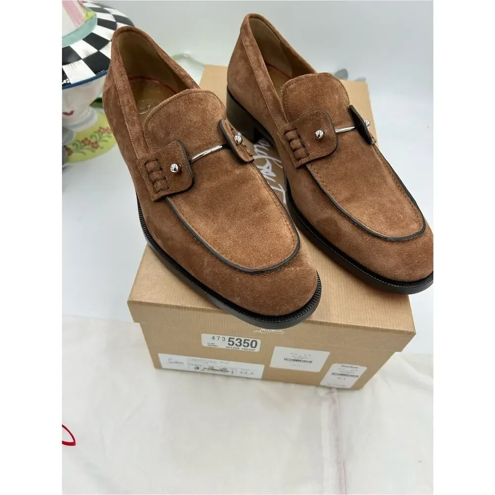 Men's Christian Louboutin CHAMBELIMOC loafers size 42.5 made in Italy